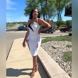 Black and white dress